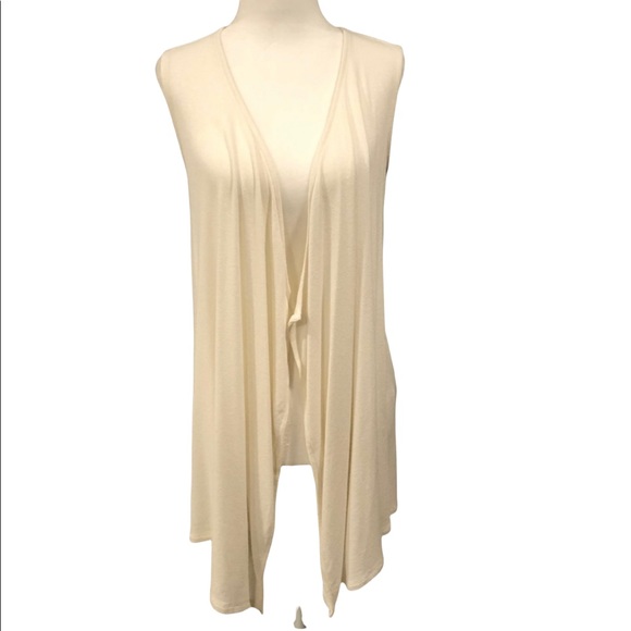 J. Jill Sweaters - J. Jill NWT Sleeveless Cream Cardigan XS